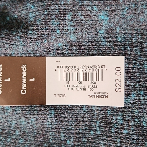 LOT 2 Urban Pipeline Boys Large Thermal Longsleeve Top Blue - Picture 9 of 9